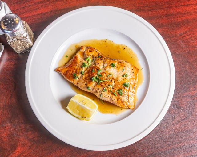 Honey Glazed Salmon.