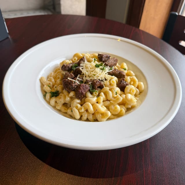 Steak Alfredo.