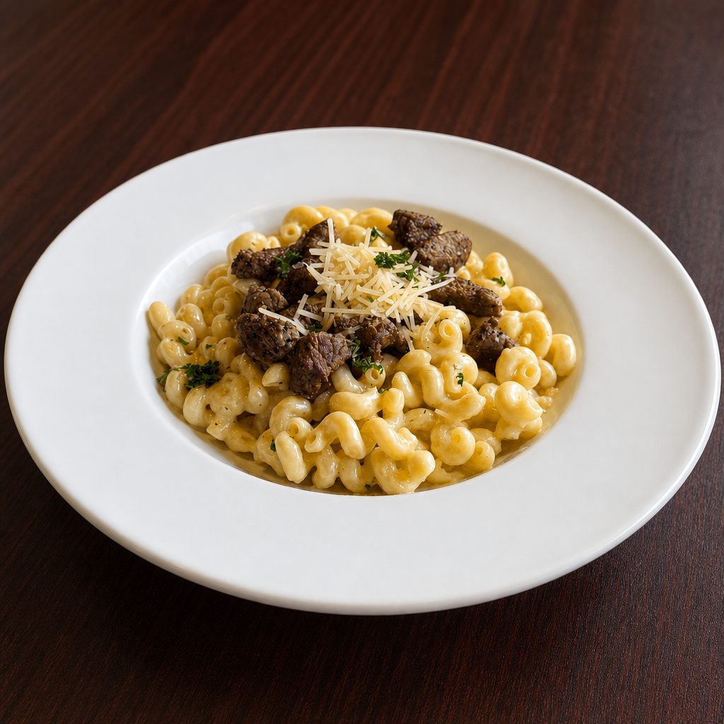 Steak Alfredo.